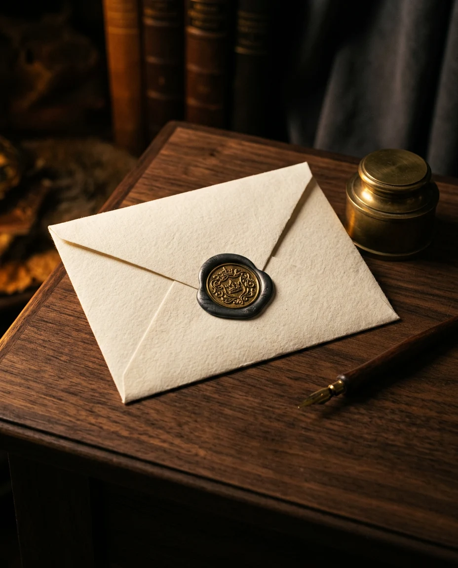 envelope charcoal