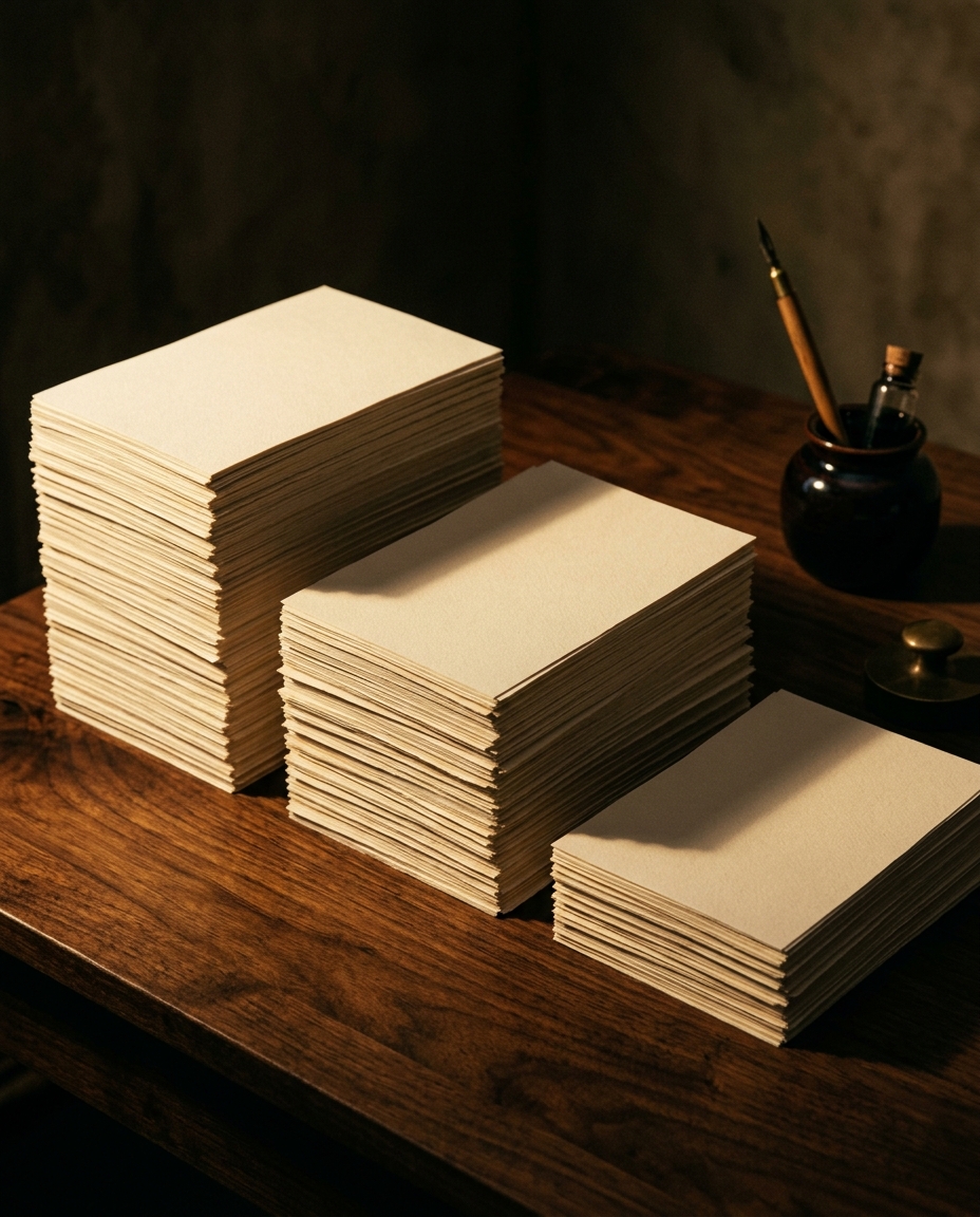 paper stacks charcoal